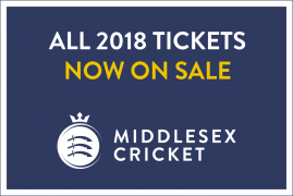 Middlesex Cricket tickets now on sale for all 2018 matches