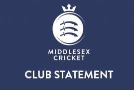 Middlesex statement following two point deduction in County Championship clash at the Oval
