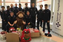 Elite Player Group visit Barnet General Hospital