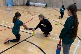 AMARA CARR VISITS BUSHY PARK GIRLS