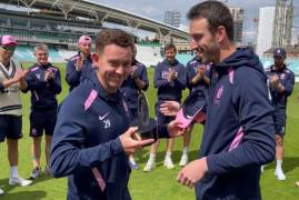 RYAN HIGGINS PRESENTED WITH PCA PLAYER OF THE MONTH AWARD