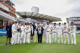 MARTIN CARR COMPLETES SPONSORED WALK AT LORD'S 