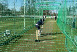NEW 'LORD'S SLOPE' NETS GET FIRST USE AT MERCHANT TAYLORS' SCHOOL