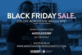 BLACK FRIDAY SALE ON THE MIDDLESEX ONLINE STORE