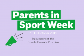 MAKE THE SPORTS PARENTS PROMISE AS PART OF PARENTS IN SPORT WEEK 