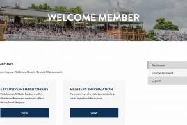 NEW MEMBERS' PORTAL LAUNCHED TODAY ON MIDDLESEX WEBSITE