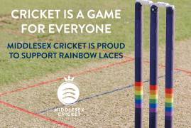 MIDDLESEX CRICKET SUPPORTS RAINBOW LACES CAMPAIGN