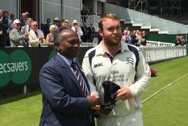 Paul Stirling receives County Cap